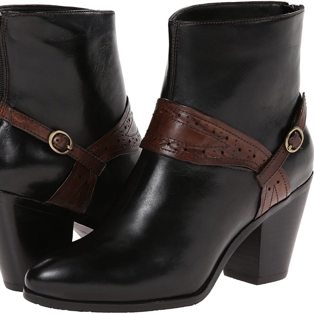 New Everybody by BZ moda Saccare Black glove + vegetable tanned tabacco leather